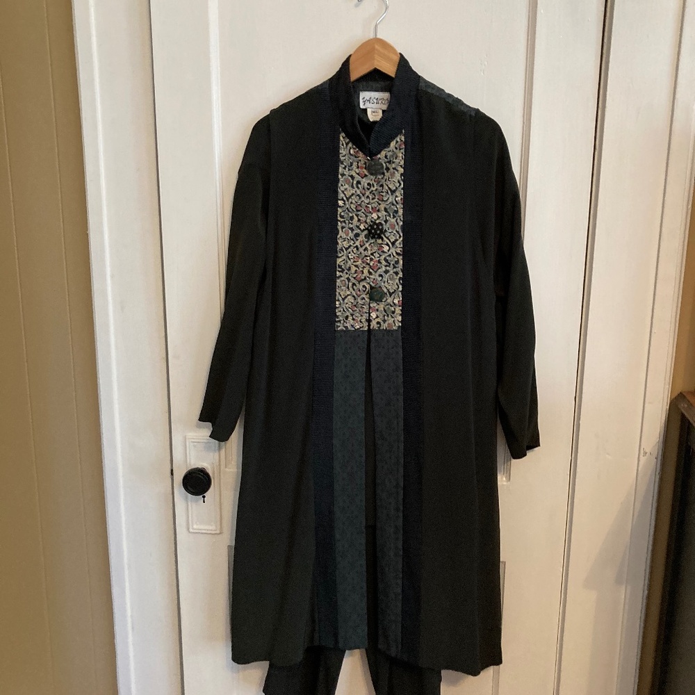 Three-piece evening pantsuit